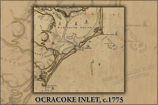 Poster, Many Sizes Available; Ocracoke Inlet, 1775