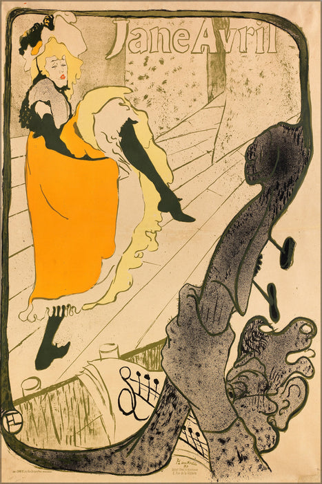 Poster, Many Sizes Available; Henri De Toulouse Lautrec Jane Avril