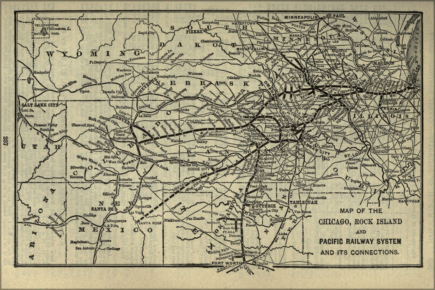 Poster, Many Sizes Available; 1901 Poor&#39;S Chicago, Rock Island And Pacific Railway