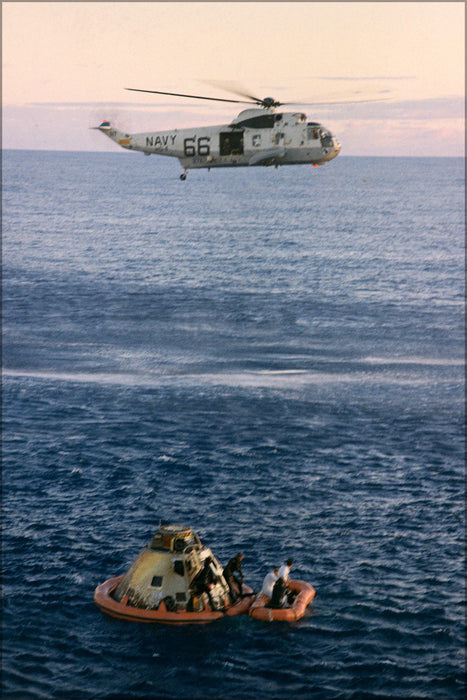 Poster, Many Sizes Available; Sikorsky Sh-3D Sea King Helicopter Recovers Apollo 10