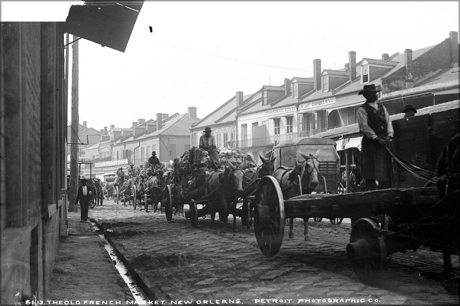 Poster, Many Sizes Available; Old French Market, New Orleans 1880