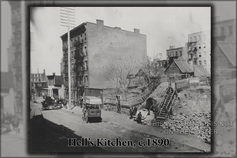 Poster, Many Sizes Available; Hell&#39;S Kitchen And Sebastopolâ Circa 1890 Photographed By Jacob Riis