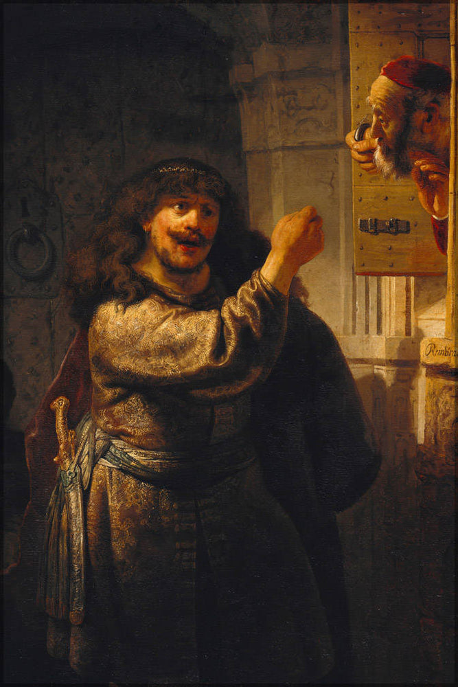 Poster, Many Sizes Available; Simson Threatened His Father-In-Law By Rembrandt