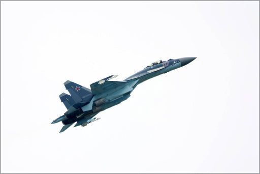 Poster, Many Sizes Available; Fighter Sukhoi Su-35S Flanker-T+ In Flight