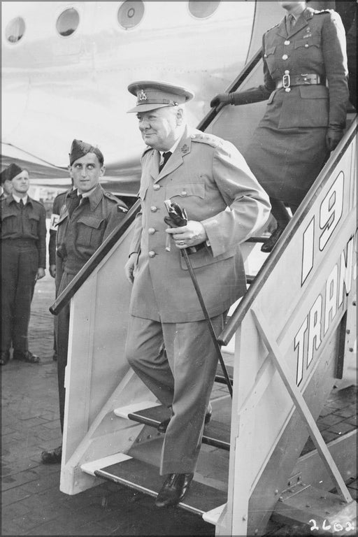 Poster, Many Sizes Available; Sir Winston Churchill On Way To Potsdam Conference