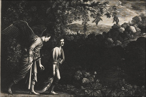 Poster, Many Sizes Available; Hendrik Van Goudt After Adam Elsheimer Tobias And The Angel