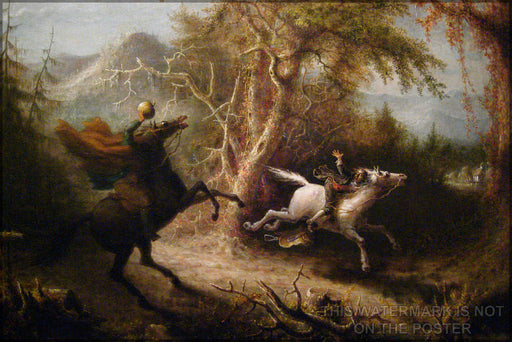 Poster, Many Sizes Available; Legend Of Sleepy Hollow Headless Horseman Pursuing Ichabod Crane (1858) By John Quidor Legend Of Sleepy Hollow