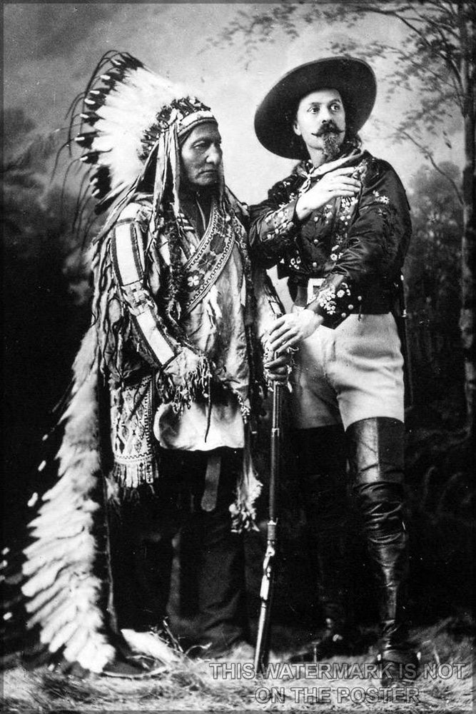 Poster, Many Sizes Available; Sitting Bull And Buffalo Bill (1895