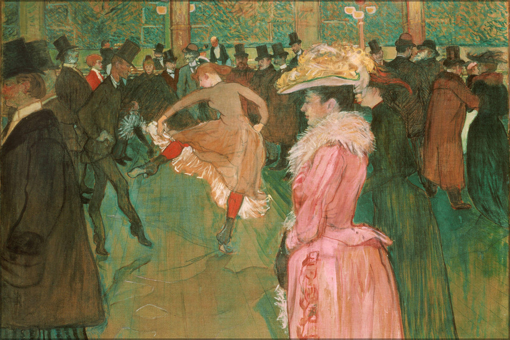 Poster, Many Sizes Available; Henri De Toulouse Lautrec, French At The Moulin Rouge The Dance