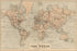 Poster, Many Sizes Available; Map Of The World 1875