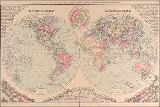 Poster, Many Sizes Available; Map Of The World 1890