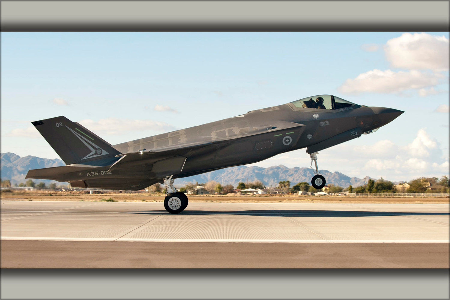 Poster, Many Sizes Available; First Royal Australian Air Force F-35A Lightning Ii Jet