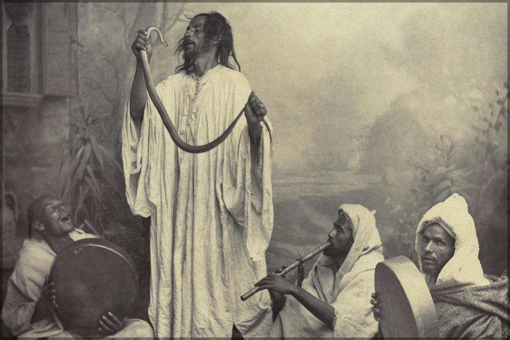 Poster, Many Sizes Available; Snake Charmers Photographed By TancrÃ¨de Dumas In Tangier, Morocco 19Th Century