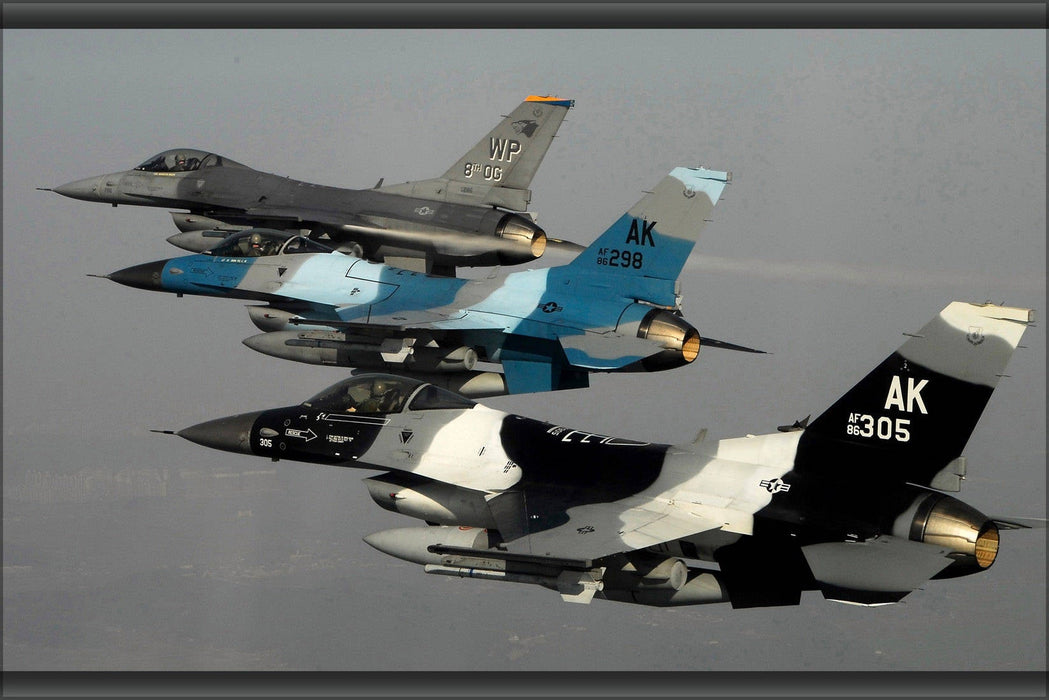 Poster, Many Sizes Available; Air Force F-16 Fighting Falcon Block 30 80Th Fighter Squadron