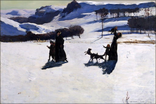 Poster, Many Sizes Available; Snow Fields (Winter In The Berkshires) By Rockwell Kent 1909