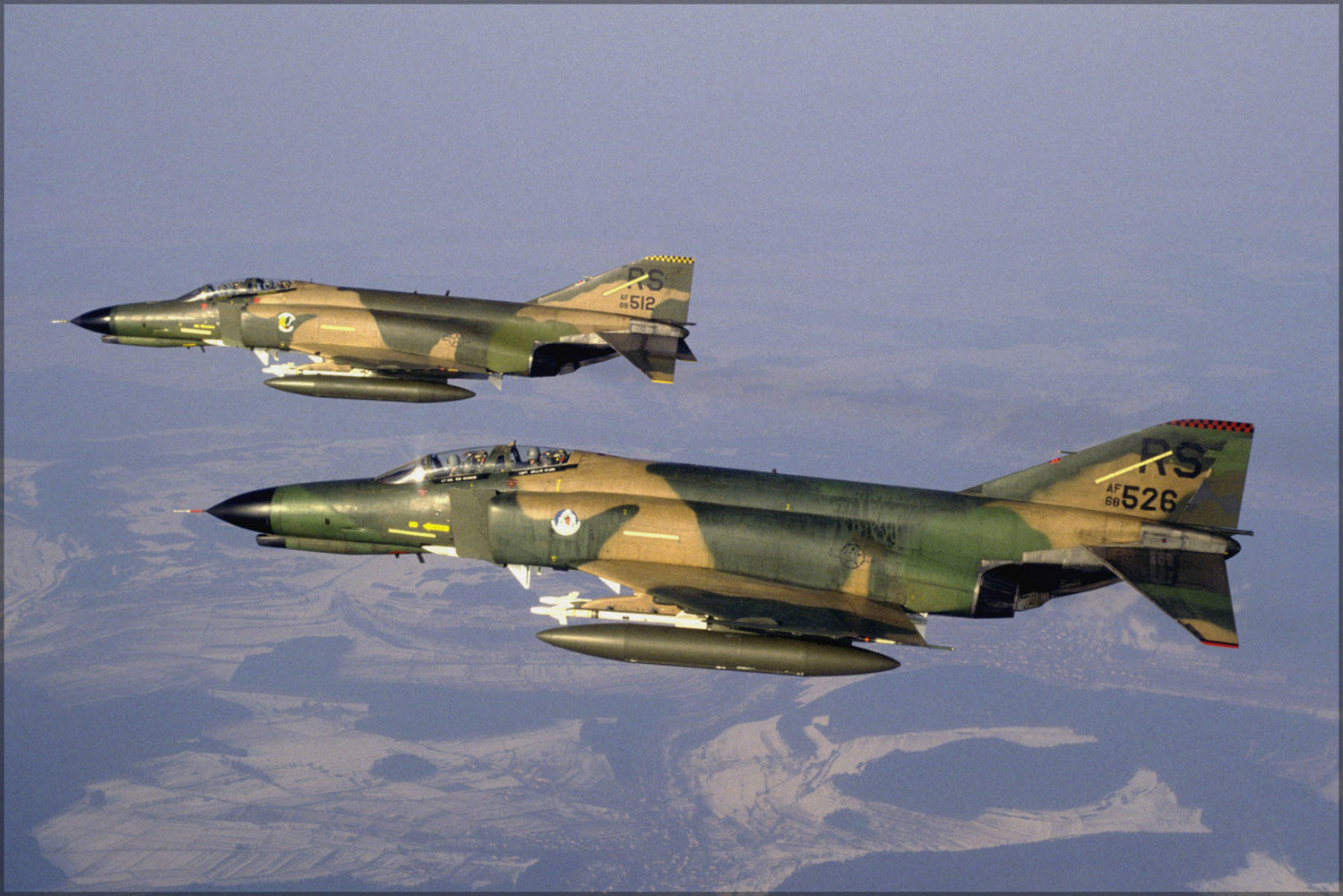 Poster, Many Sizes Available; Air Force F-4 Phantom Ii 512Th 526Th Tactical Fighter Squadrons