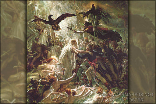 Poster, Many Sizes Available; Ossian Receiving The Ghosts Of The French Heroes By Anne-Louis Girodet