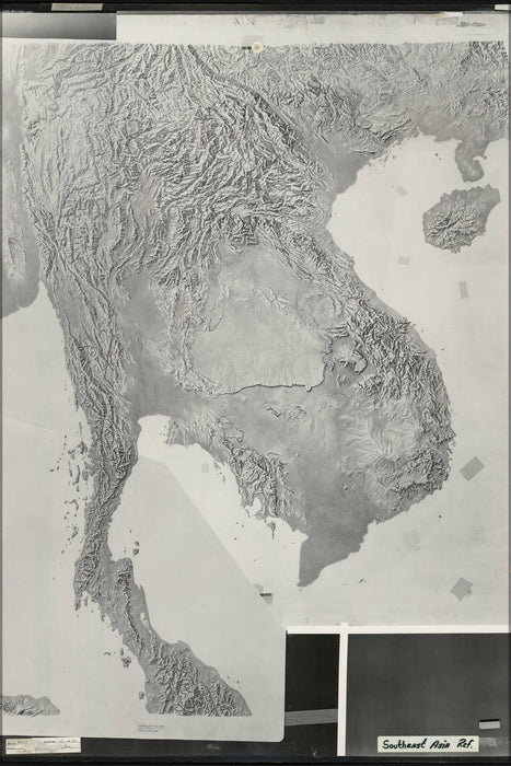 Poster, Many Sizes Available; Cia Terrain Map Vietnam Cambodia Laos Thailand P2