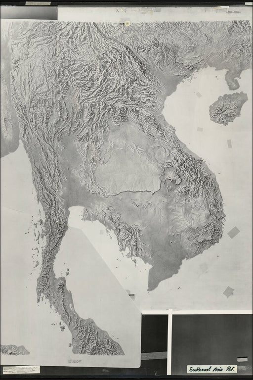 Poster, Many Sizes Available; Cia Terrain Map Vietnam Cambodia Laos Thailand P2