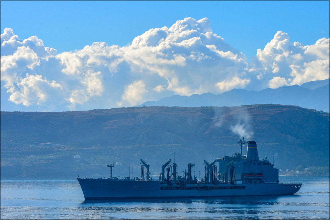 Poster, Many Sizes Available; Fleet Replenishment Oiler Usns Leroy Grumman (T-Ao 195)