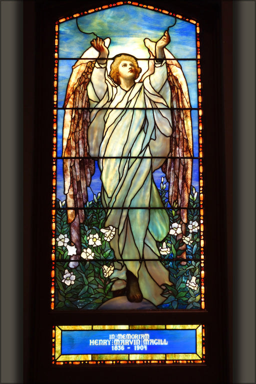 Poster, Many Sizes Available; Henry Marvin Magill Memorial Window, Tiffany Studios, C. 1900, Glass, Pigment, Lead, Copper Foil Cincinnati Ar