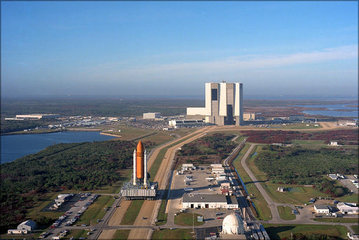 Poster, Many Sizes Available; Space Shuttle Atlantis Is Moved To Pad 39A Sts-36