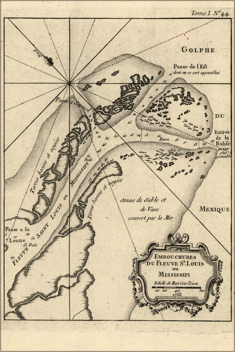 Poster, Many Sizes Available; Map Of Mississippi & St. Louis River 1763