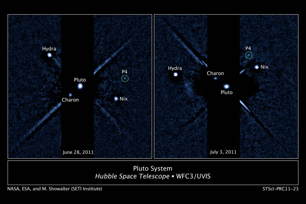 Poster, Many Sizes Available; P4; Fourth Moon Of Pluto, Hubble Space Telescope Image