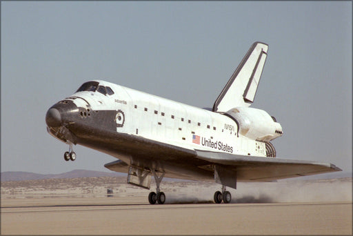 Poster, Many Sizes Available; Space Shuttle Atlantis Touches Down Sts-61B