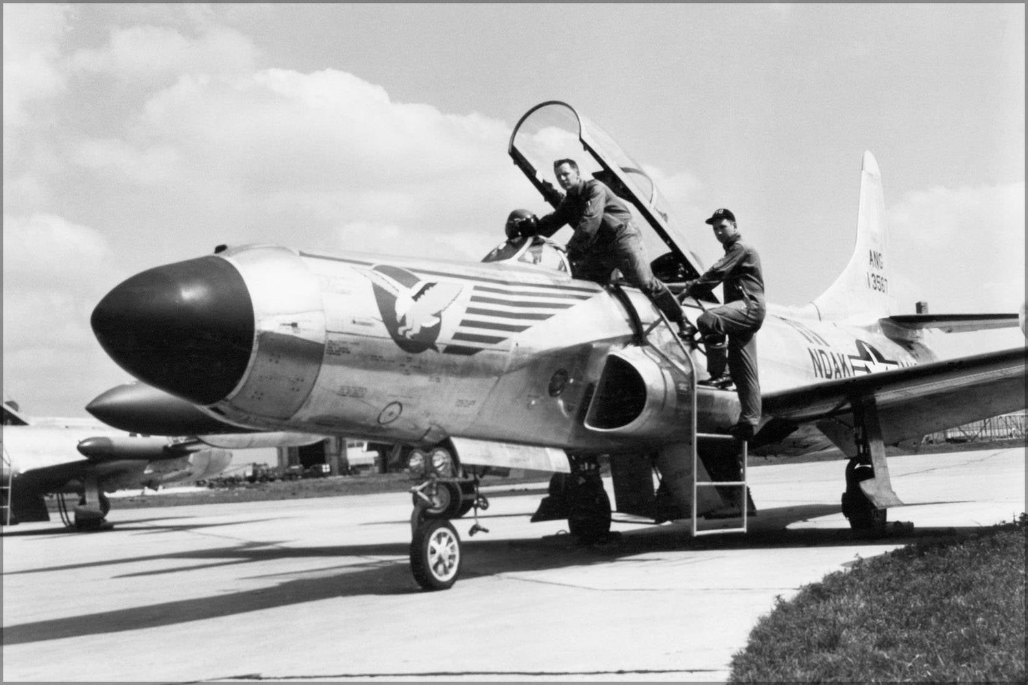 Poster, Many Sizes Available; Lockheed F-94 Starfire Aircraft At Hector Field, North Dakota