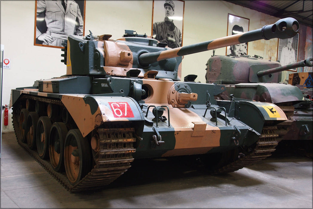 Poster, Many Sizes Available; 1944 Cruiser Tank Comet, Tanks In The Musee Des Blindes, France, Pic 1