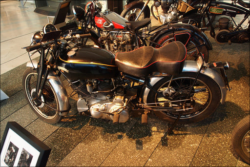 Poster, Many Sizes Available; 1952 Vincent Hrd Rapide 9Cv, Musee De La Moto Et Du Velo, Amneville, France, Pic 002