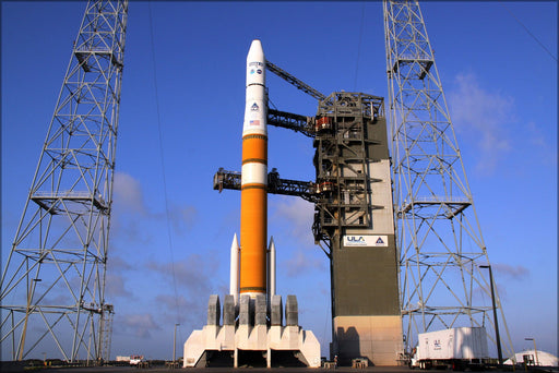 Poster, Many Sizes Available; Boeing Delta Iv Rocket Carrying Goes-O Satellite