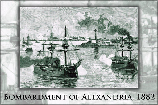 Poster, Many Sizes Available; Bombardment Of Alexandria, July 11, 1882. The British Fleet Under The Command Of Admiral Seymour Bombarded The