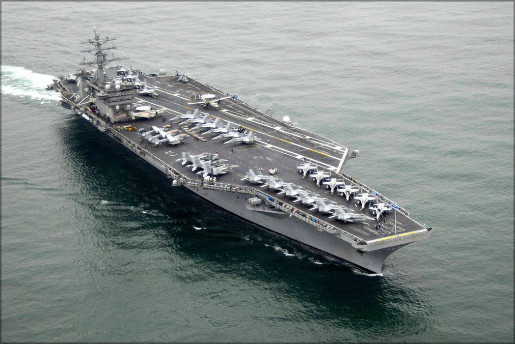 Poster, Many Sizes Available; Aircraft Carrier Uss Nimitz (Cvn 68) July 29 2009