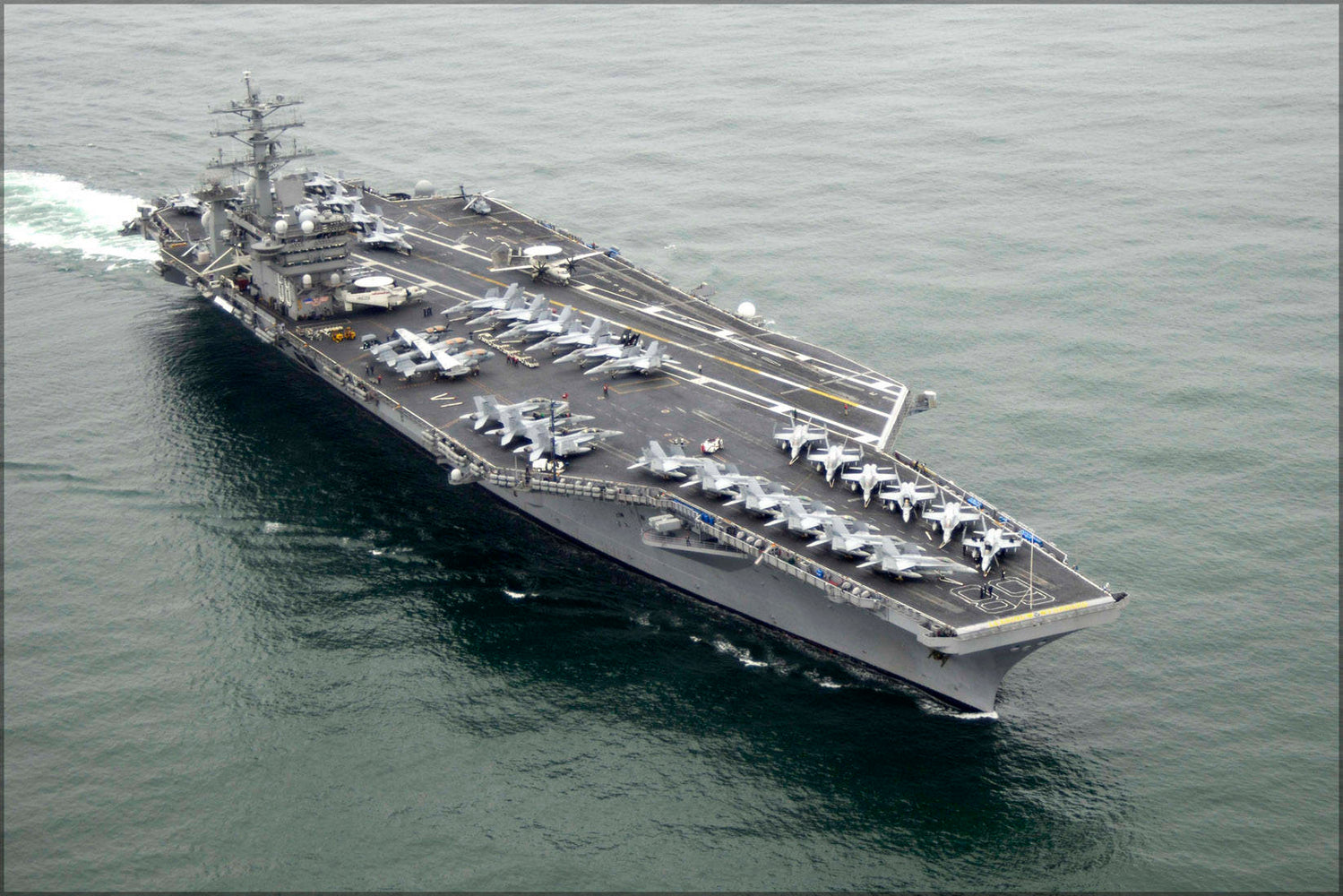 Poster, Many Sizes Available; Aircraft Carrier Uss Nimitz (Cvn 68) Operates In The South China Sea