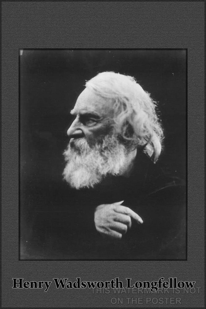 Poster, Many Sizes Available; Henry Wadsworth Longfellow On The Isle Of Wight, England In 1868 By Julia Margaret Cameron (1815 â 1879)