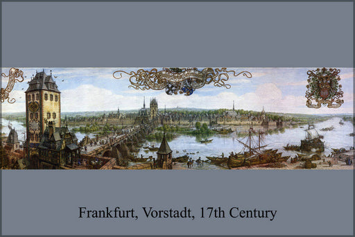 Poster, Many Sizes Available; Frankfurt&#39;S Vorstadt Of Sachsenhausen At The Beginning Of The 17Th Century