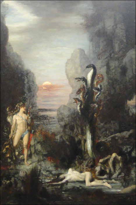 Poster, Many Sizes Available; Hercules And The Lernaean Hydra, 1875 1876, By Gustave Moreau Art Institute Of Chicago Dsc09590