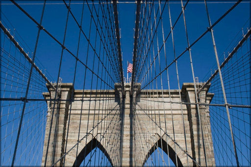 Poster, Many Sizes Available; Brooklyn Bridge Detail