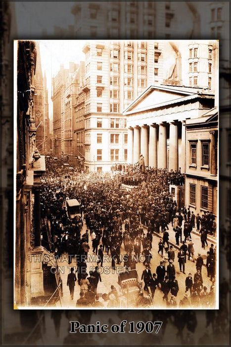 Poster, Many Sizes Available; Panic Of 1907 Bankers&#39; Panic,  Wall Street Nyse