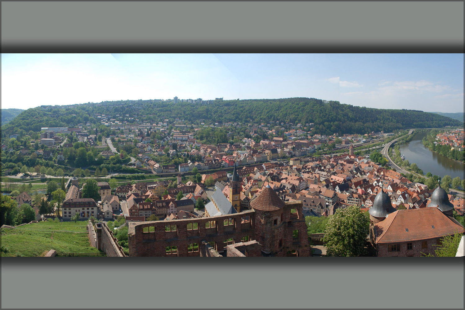 Poster, Many Sizes Available; Panorama Of Wertheim Germany