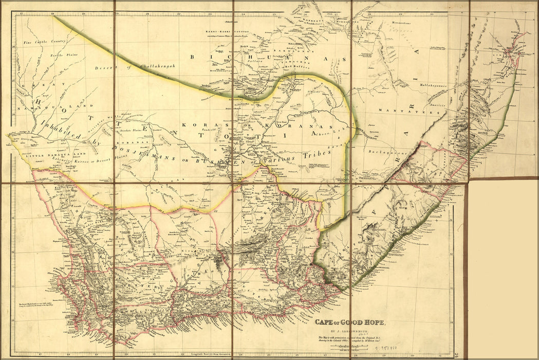 Poster, Many Sizes Available; Map Of Cape Of Good Hope 1842