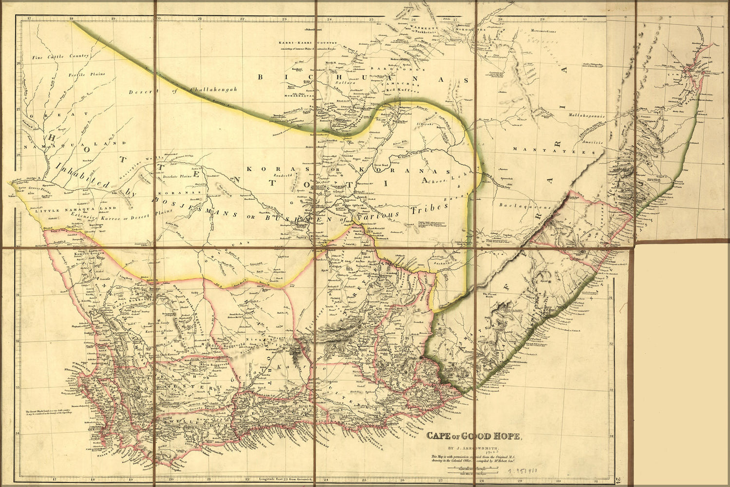 Poster, Many Sizes Available; Map Of Cape Of Good Hope 1842