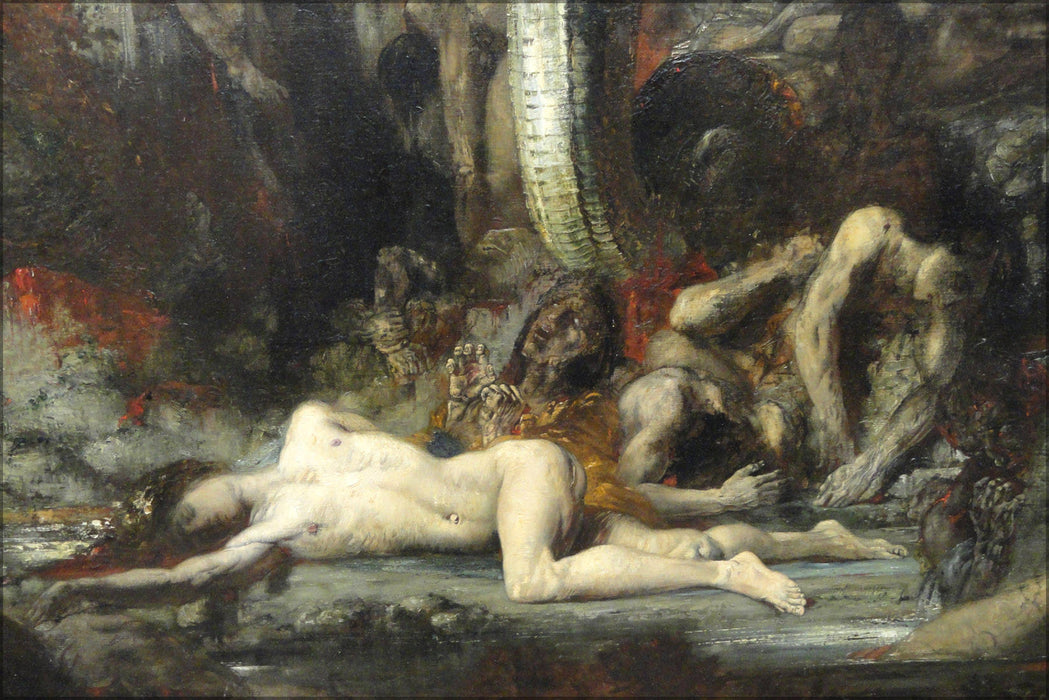 Poster, Many Sizes Available; Hercules And The Lernaean Hydra, 1875 1876, By Gustave Moreau, Detail Art Institute Of Chicago Dsc09595