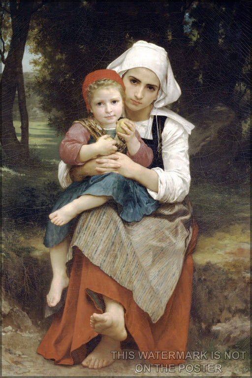 Poster, Many Sizes Available; Brother And Sister William-Adolphe Bouguereau (1825-1905) - Breton Brother And Sister (1871