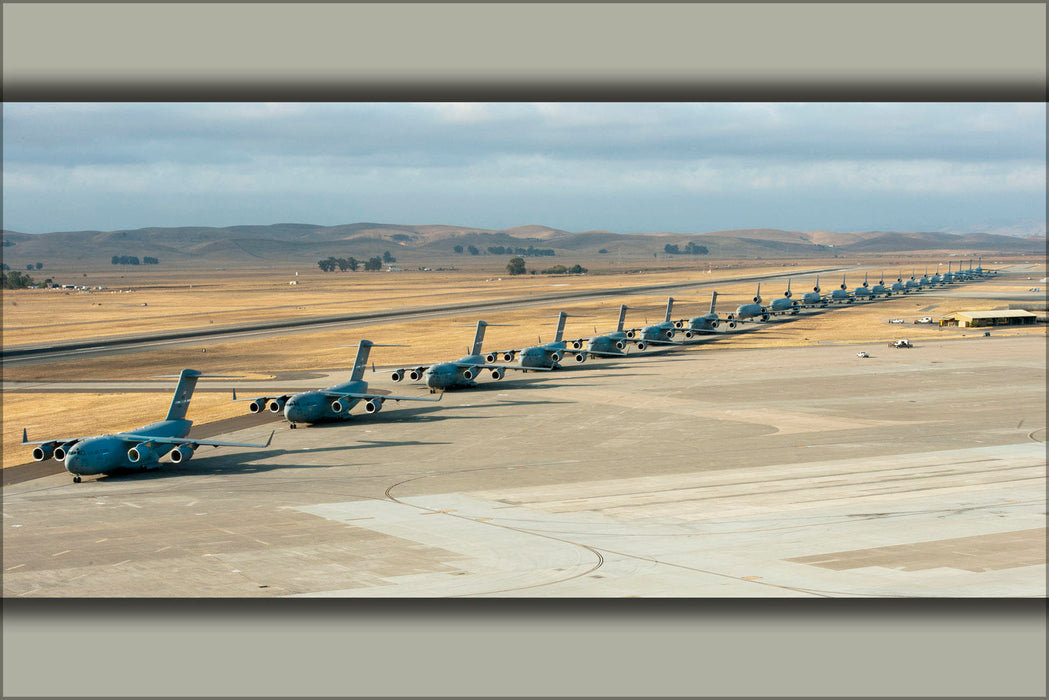 Poster, Many Sizes Available; Freedom Launch At Travis Air Force Base  C-17 Kc-10 C-5