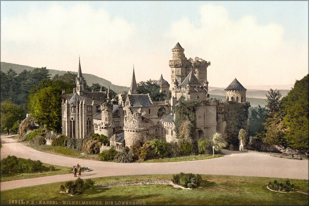 Poster, Many Sizes Available; Loewenburg Castle In Kassel 1890 Photochrom