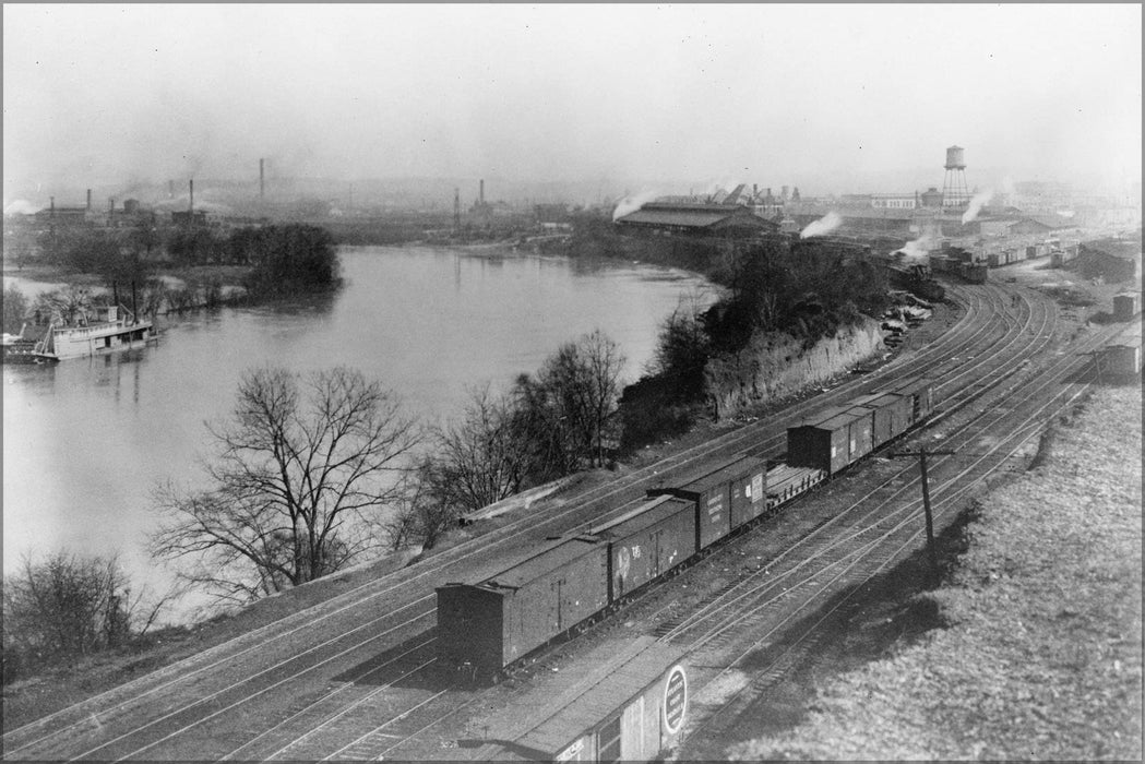 Poster, Many Sizes Available; Alabama River Montgomery Train Yard