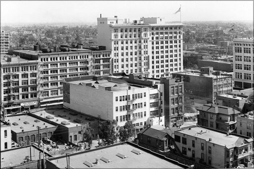 Poster, Many Sizes Available; Panoramic View Of Los Angeles From The Athletic Building, On The Corner Of Olive Street And 7Th Street, Ca.191